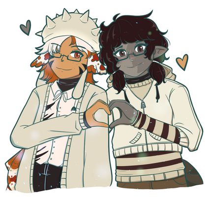 Haoyu and Hǔ Shā - Kbane and Tokumei0215's OCs (Art Fight)